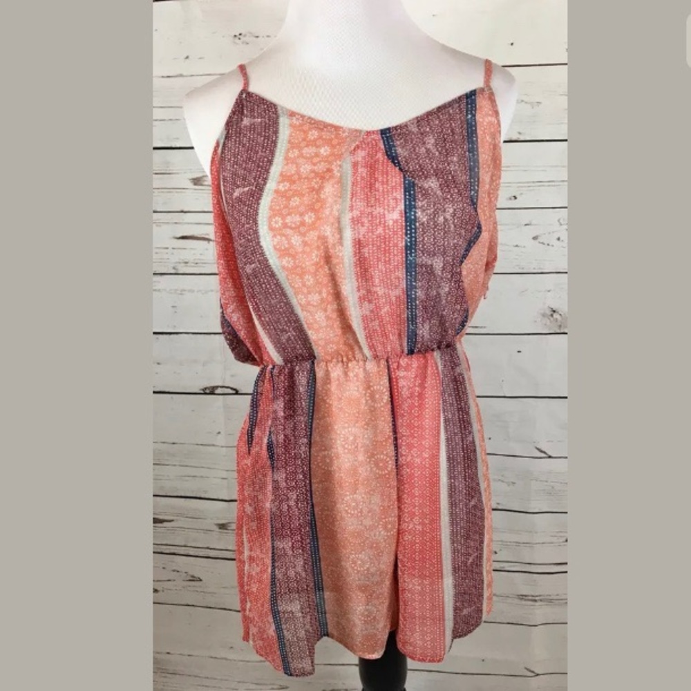 BCBG Maxazria MEDIUM Sheer Romper Shorts